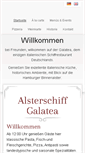 Mobile Screenshot of alsterschiff-galatea.com